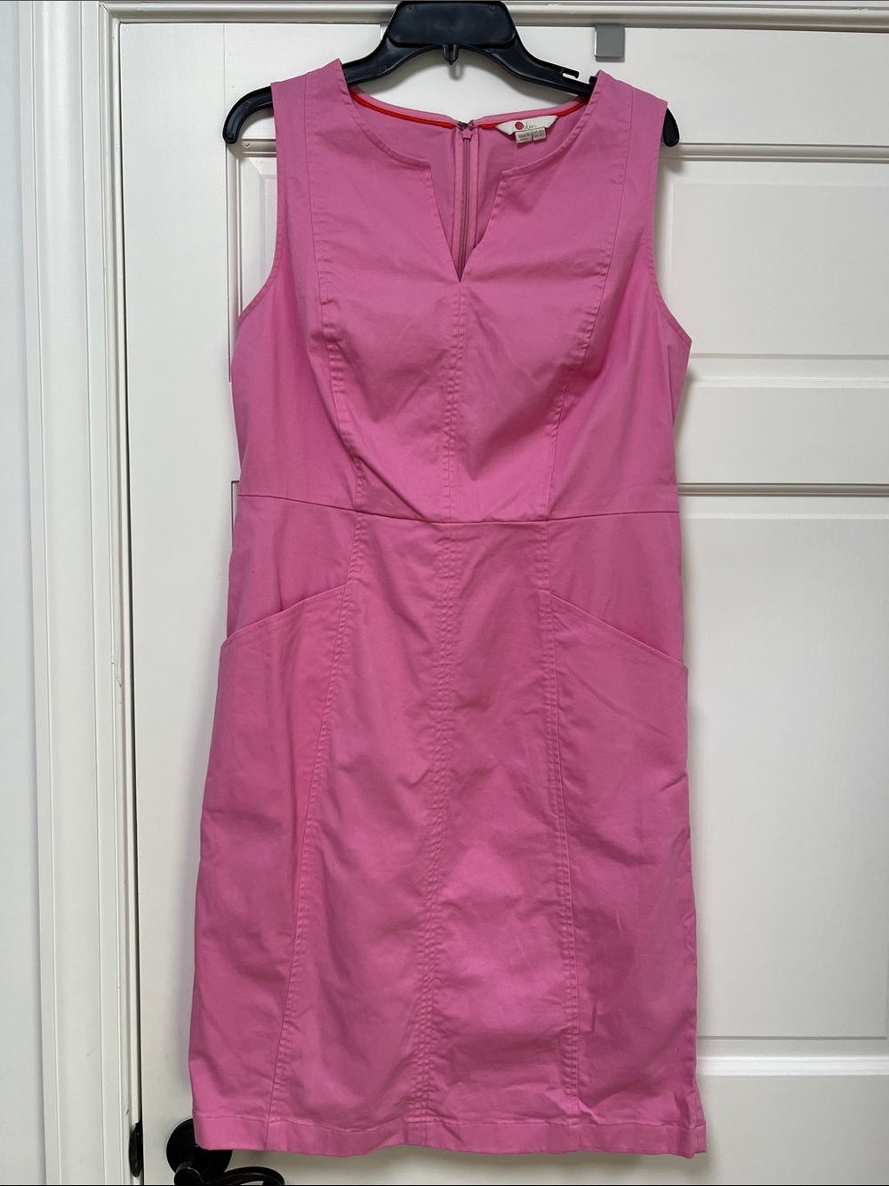 Boden Helena Pink Chino Dress - Size 12 - Picture 7 of 7